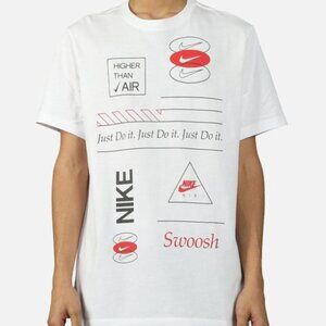 Nike Men's White Graphic T-Shirt Size Medium